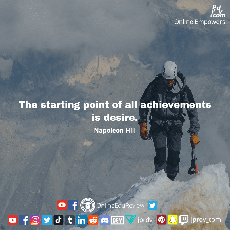 
"The starting point of all achievements is desire." ~ Nelson Mandela
