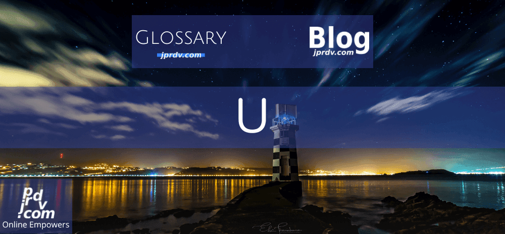 U (jprdvBlog Glossary)